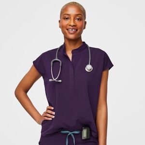 Figs Rafaela Top in Purple Jam